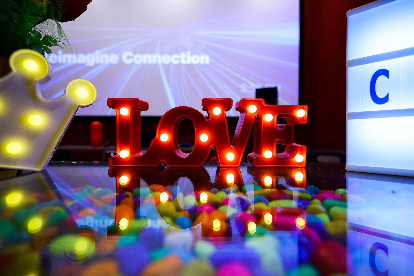 Romantic setup for couples