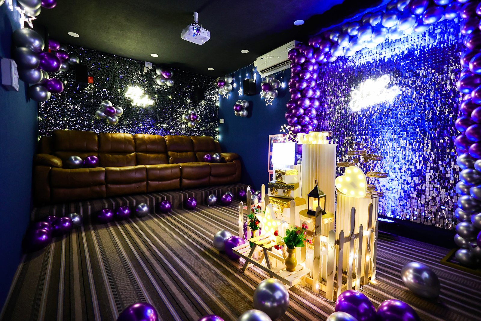 Decorated private theater at Celebrations Paradise